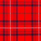 Rose Red Modern 16oz Tartan Fabric By The Metre